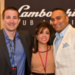 Andrew Romanowski, Joy Loo and Russell Peters at Serata Italiana Lamborghini Club Gala
