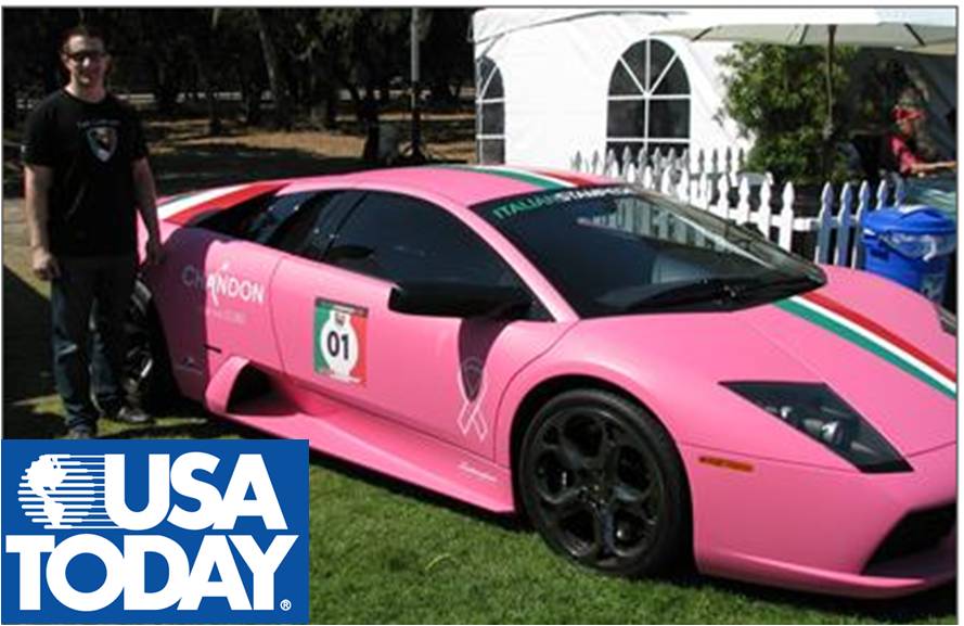 USATODAY Pink Lamborghini Article Feature